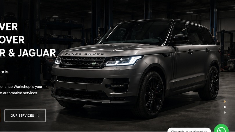 Range Rover in specialist workshop
